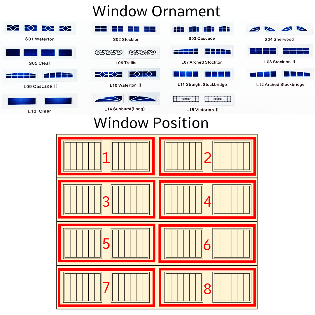 Garage Door Window Options